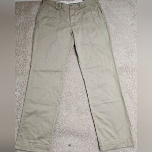 Ralph Lauren Polo Chino Khaki Dress Pants Slacks 38/34 Big And Tall